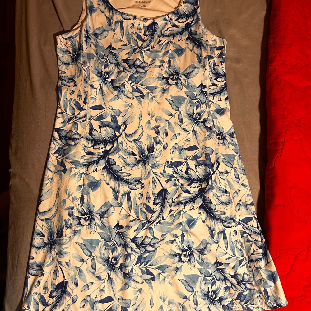 Tommy Bahama Blue and White Floral Dress